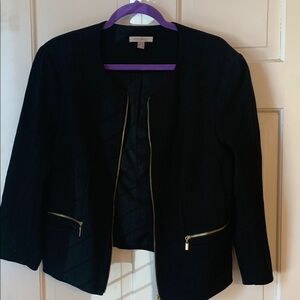 Black Jacket with Gold Accents